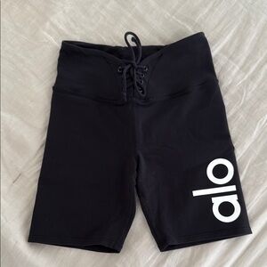 Alo Black Biker Shorts